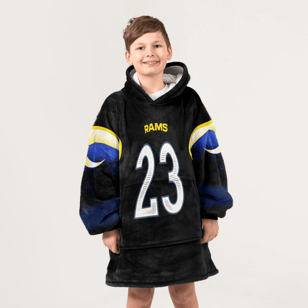 K.W 23 Los Angeles R Football Unisex Blanket Hoodie