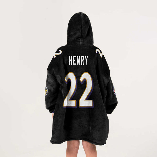 D.H 22 Baltimore Football Unisex Blanket Hoodie