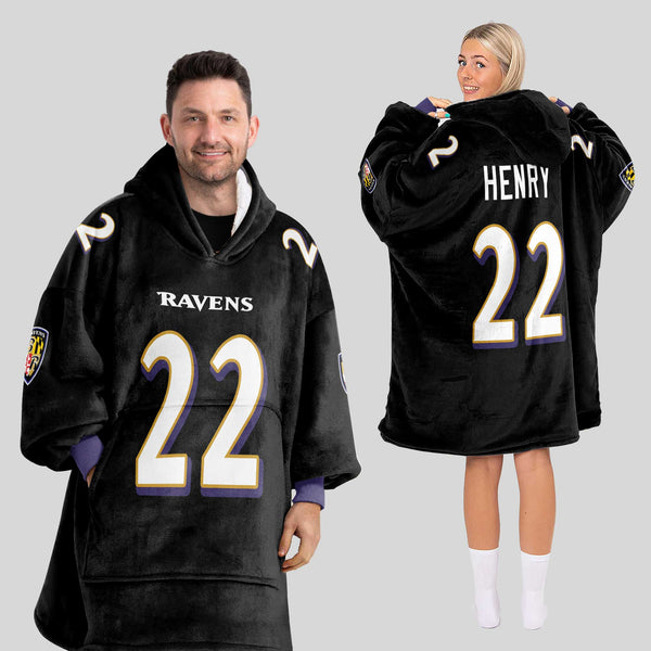 D.H 22 Baltimore Football Unisex Blanket Hoodie