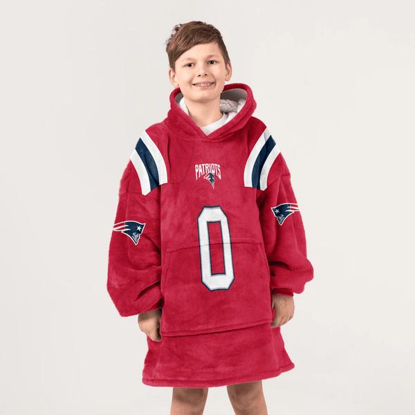 C.G 0 New England Football Unisex Blanket Hoodie