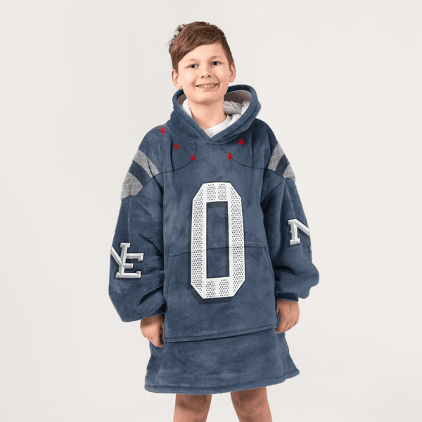 C.G 0 New England Football Unisex Blanket Hoodie