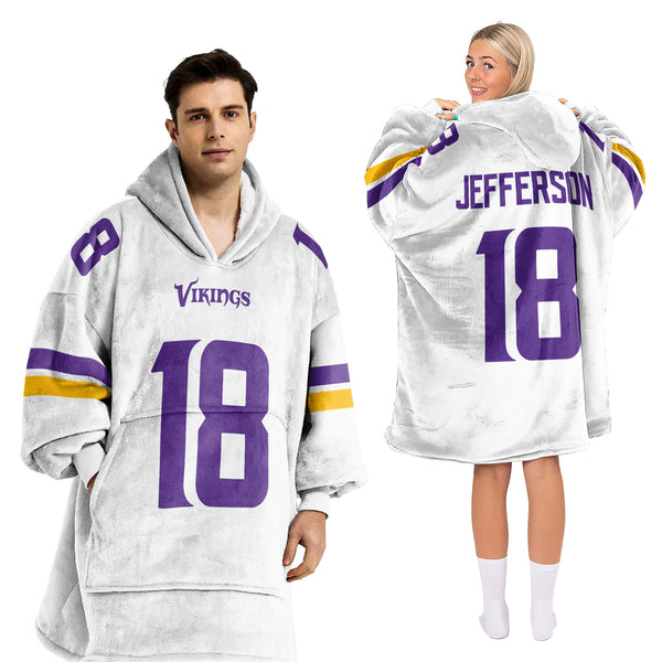 J.J 18 Minnesota Football Unisex Blanket Hoodie