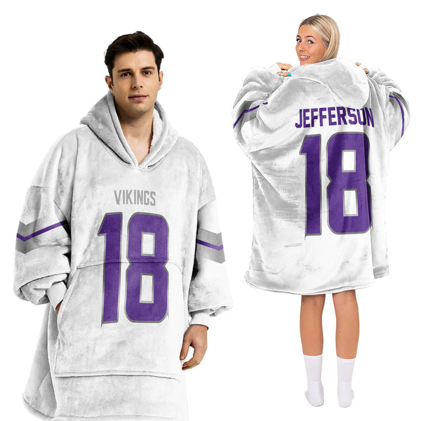 J.J 18 Minnesota Football Unisex Blanket Hoodie