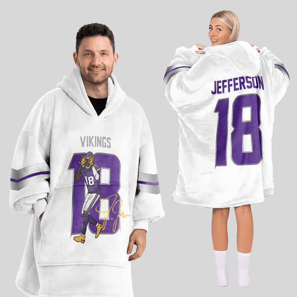 J.J 18 Minnesota Football Unisex Blanket Hoodie