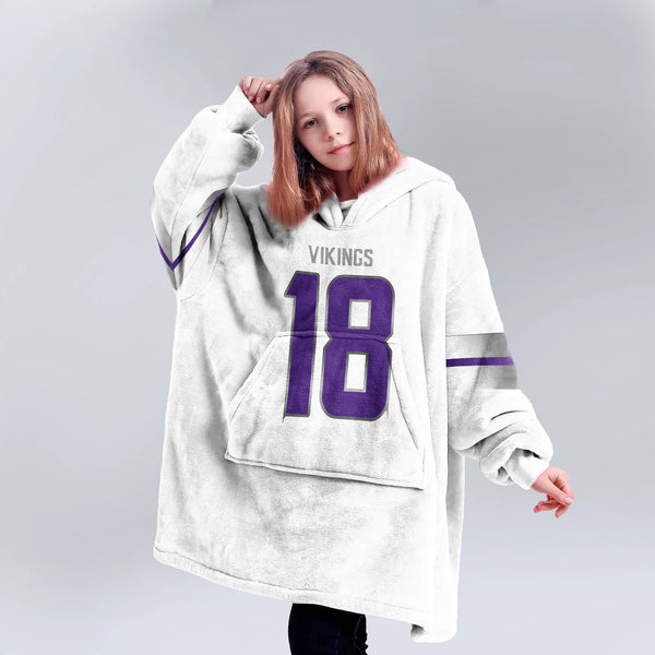 Army J.J 18 Minnesota Football Unisex Blanket Hoodie