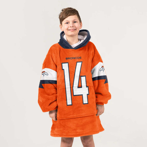 Denver Football Team Unisex Blanket Hoodie