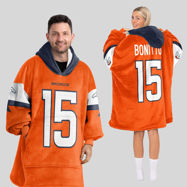 Denver Football Team Unisex Blanket Hoodie