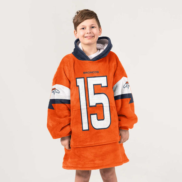 Denver Football Team Unisex Blanket Hoodie