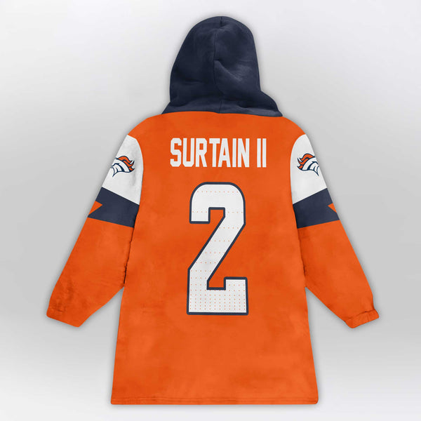Denver Football Team Unisex Blanket Hoodie