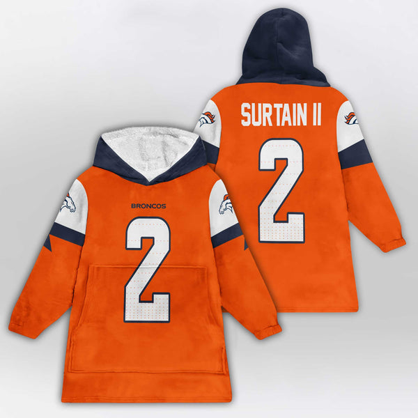 Denver Football Team Unisex Blanket Hoodie
