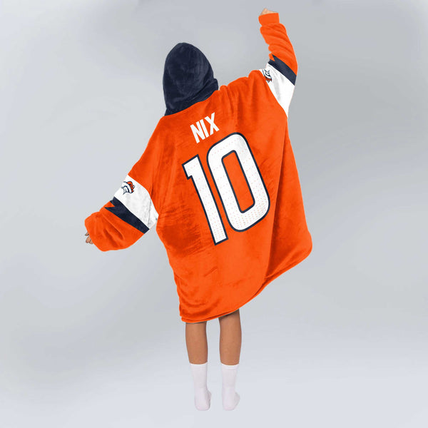 Denver Football Team Unisex Blanket Hoodie