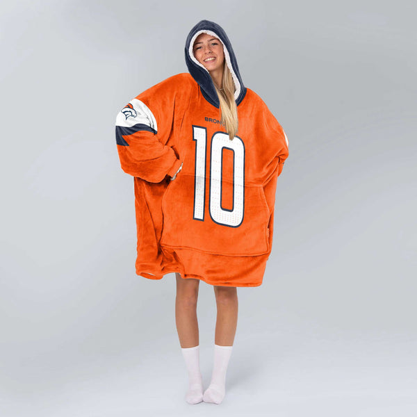 Denver Football Team Unisex Blanket Hoodie