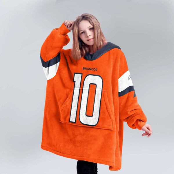 Denver Football Team Unisex Blanket Hoodie