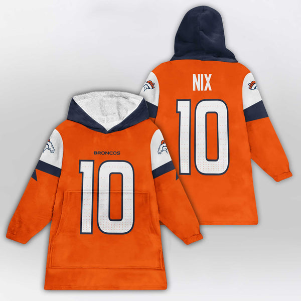 Denver Football Team Unisex Blanket Hoodie