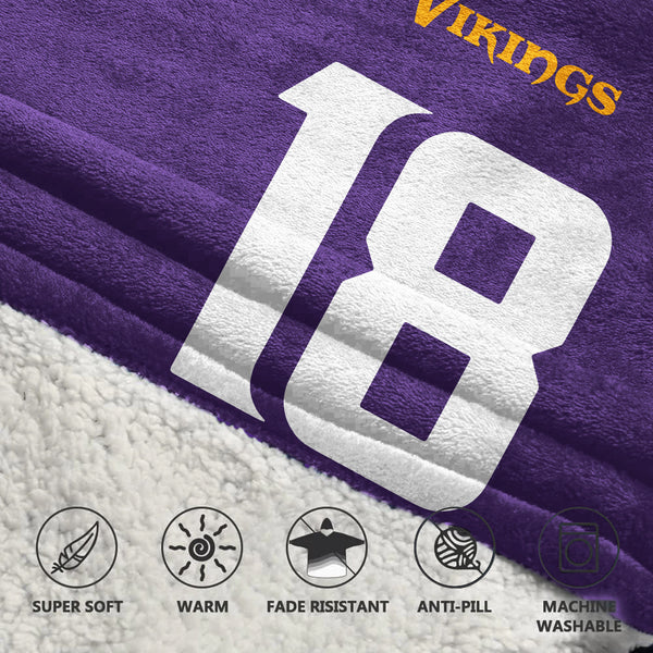 Minnesota Football Team Unisex Blanket Hoodie