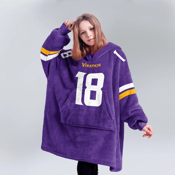 Minnesota Football Team Unisex Blanket Hoodie