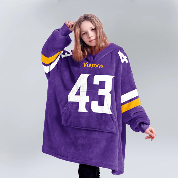Minnesota Football Team Unisex Blanket Hoodie