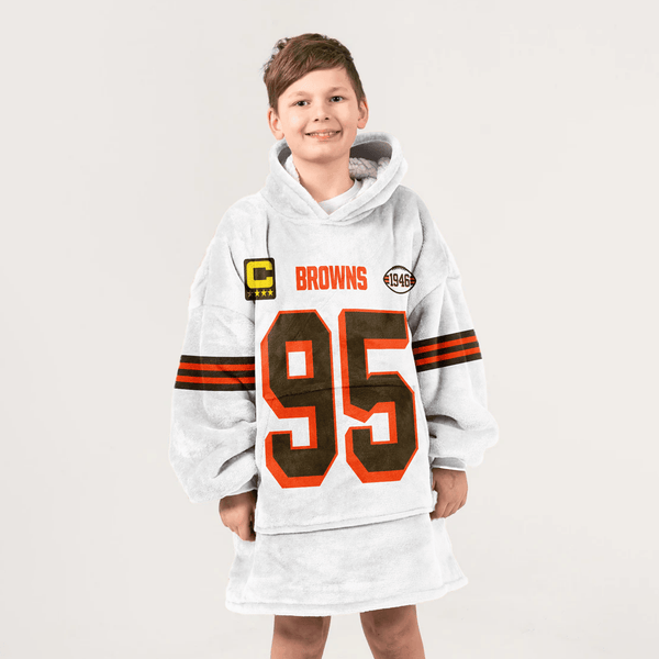 Captain M.G 95 Cleveland Football Unisex Blanket Hoodie