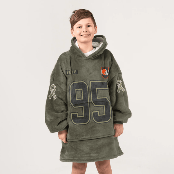 Captain M.G 95 Cleveland Football Unisex Blanket Hoodie