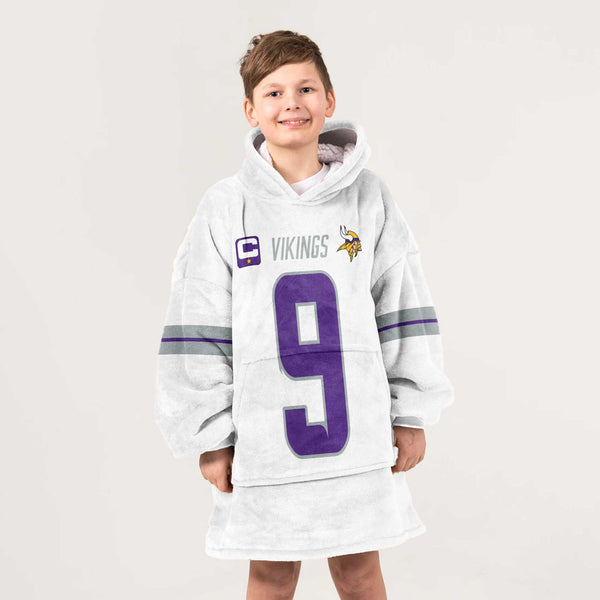 Captain J.J.M 9 Minnesota Football Unisex Blanket Hoodie