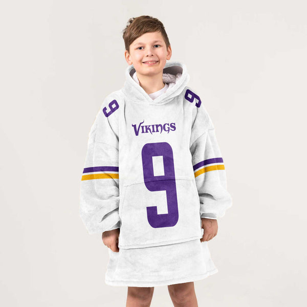 J.J.M 9 Minnesota Football Unisex Blanket Hoodie