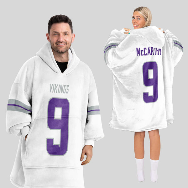 J.J.M 9 Minnesota Football Unisex Blanket Hoodie