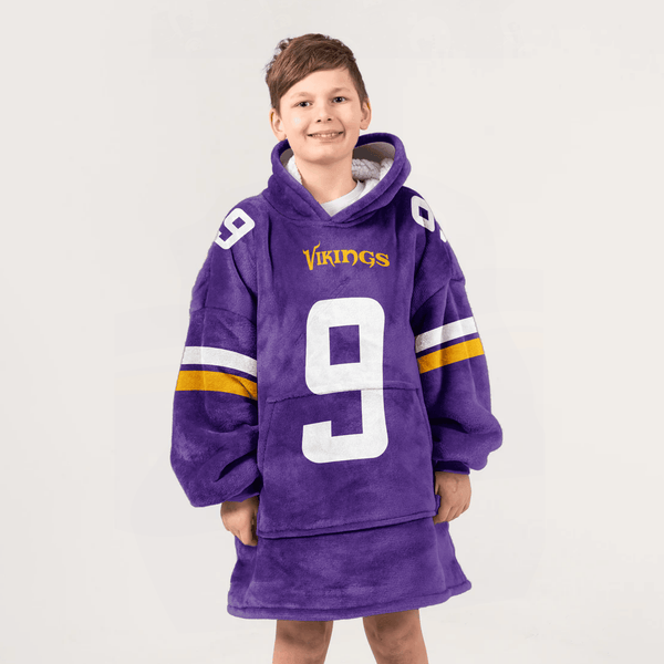 J.J.M 9 Minnesota Football Unisex Blanket Hoodie