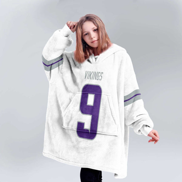 J.J.M 9 Minnesota Football Unisex Blanket Hoodie