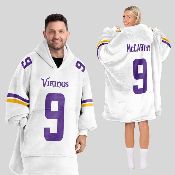 J.J.M 9 Minnesota Football Unisex Blanket Hoodie