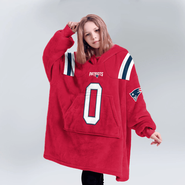 C.G 0 New England Football Unisex Blanket Hoodie