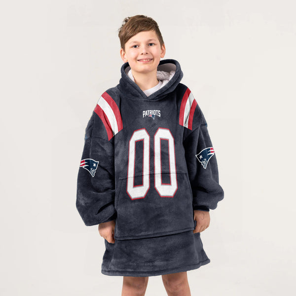 C.G 0 New England Football Unisex Blanket Hoodie
