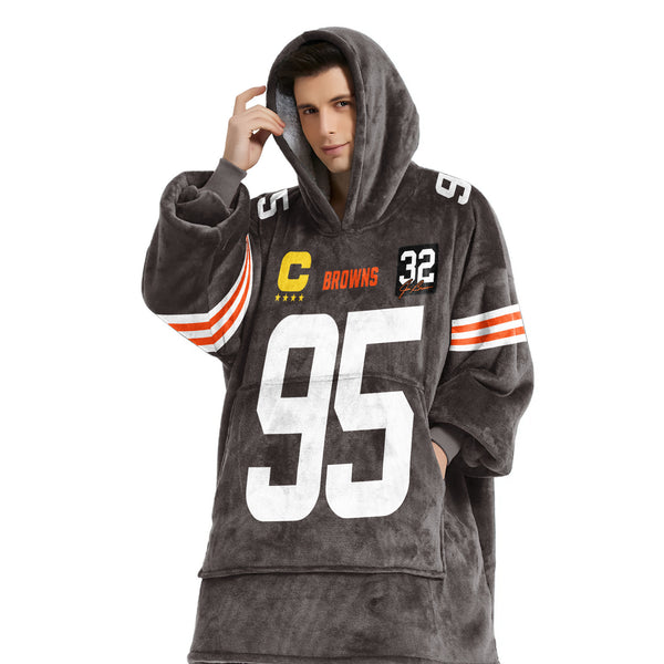 Cleveland Football Team Unisex Blanket Hoodie
