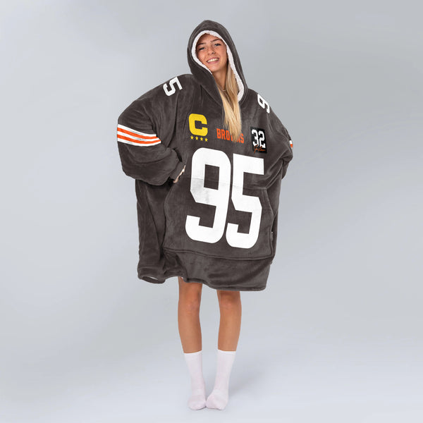 Cleveland Football Team Unisex Blanket Hoodie