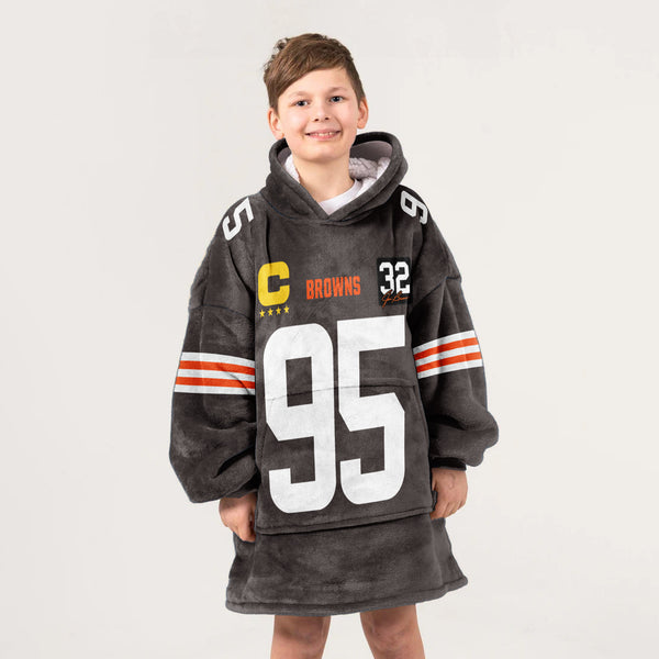 Cleveland Football Team Unisex Blanket Hoodie