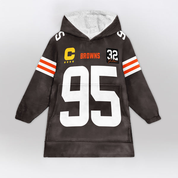 Cleveland Football Team Unisex Blanket Hoodie