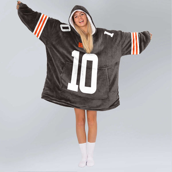 Cleveland Football Team Unisex Blanket Hoodie