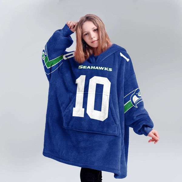 C.K 10 Seattle Football Unisex Blanket Hoodie