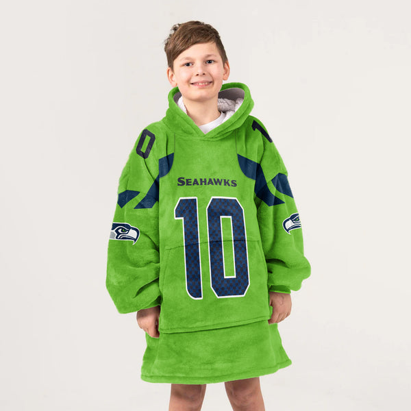 C.K 10 Seattle Football Unisex Blanket Hoodie