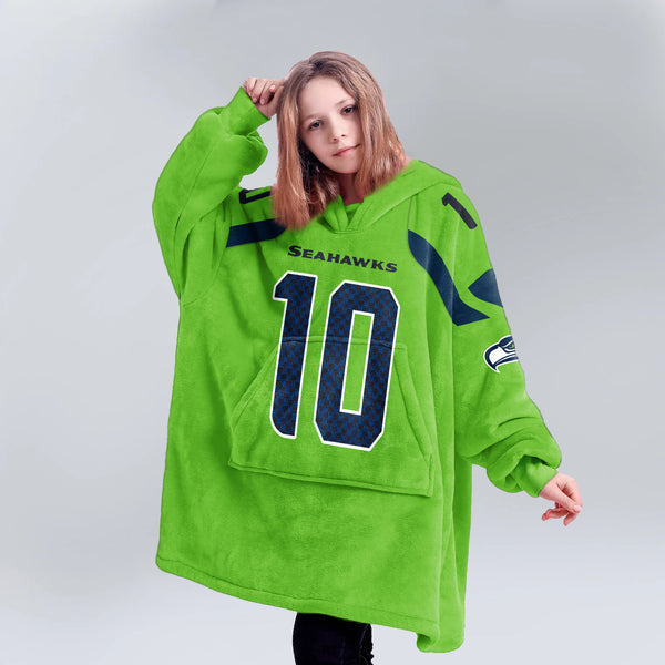 C.K 10 Seattle Football Unisex Blanket Hoodie