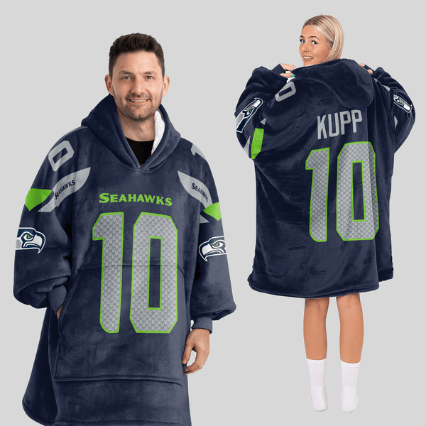 C.K 10 Seattle Football Unisex Blanket Hoodie