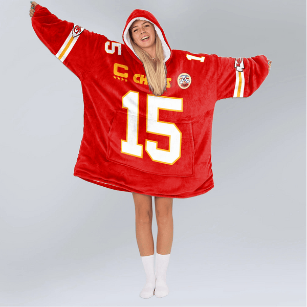 Kansas City Football Team Unisex Blanket Hoodie