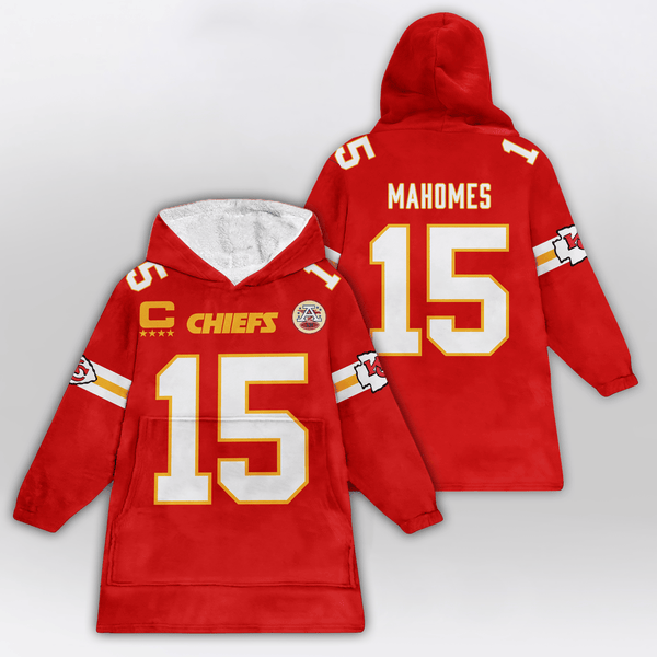 Kansas City Football Team Unisex Blanket Hoodie