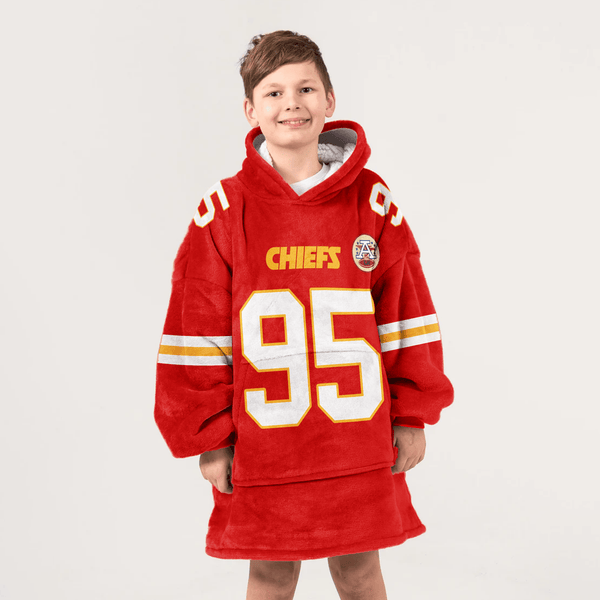 Kansas City Football Team Unisex Blanket Hoodie
