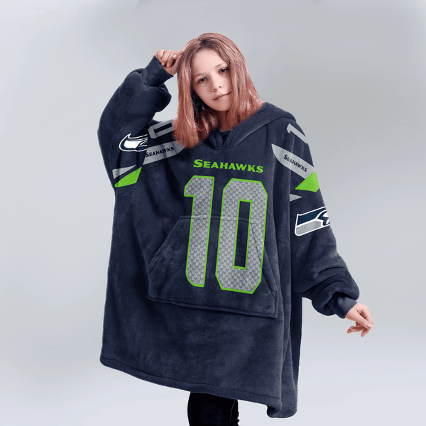 C.K 10 Seattle Football Unisex Blanket Hoodie