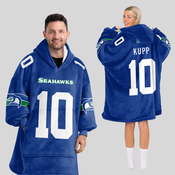 C.K 10 Seattle Football Unisex Blanket Hoodie
