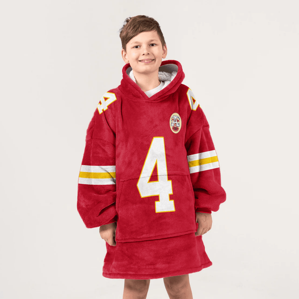 Kansas City Football Team Unisex Blanket Hoodie