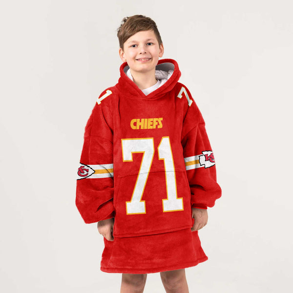 Kansas City Football Team Unisex Blanket Hoodie