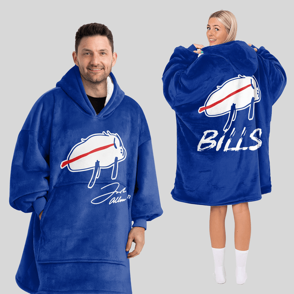 Buffalo Football Unisex Blanket Hoodie