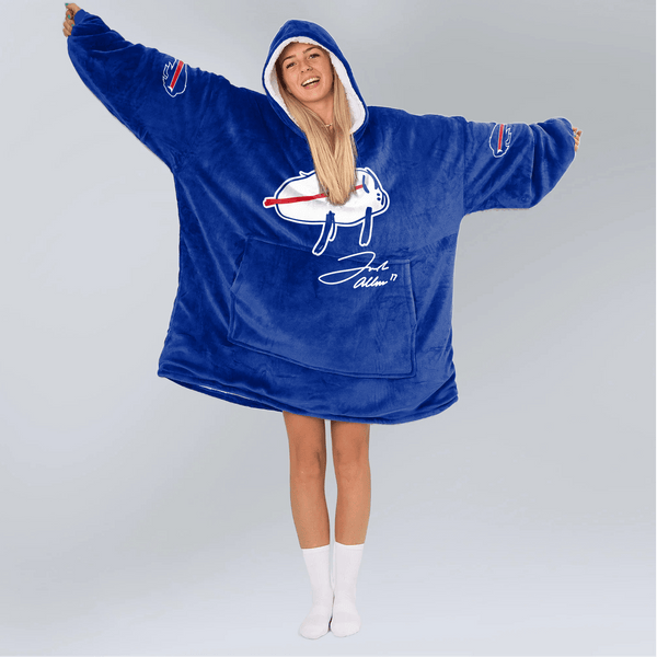 Buffalo Football Unisex Blanket Hoodie