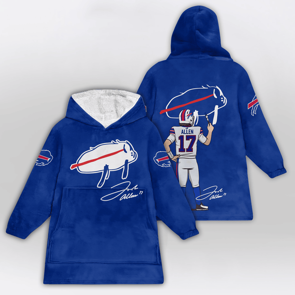 Buffalo Football Unisex Blanket Hoodie